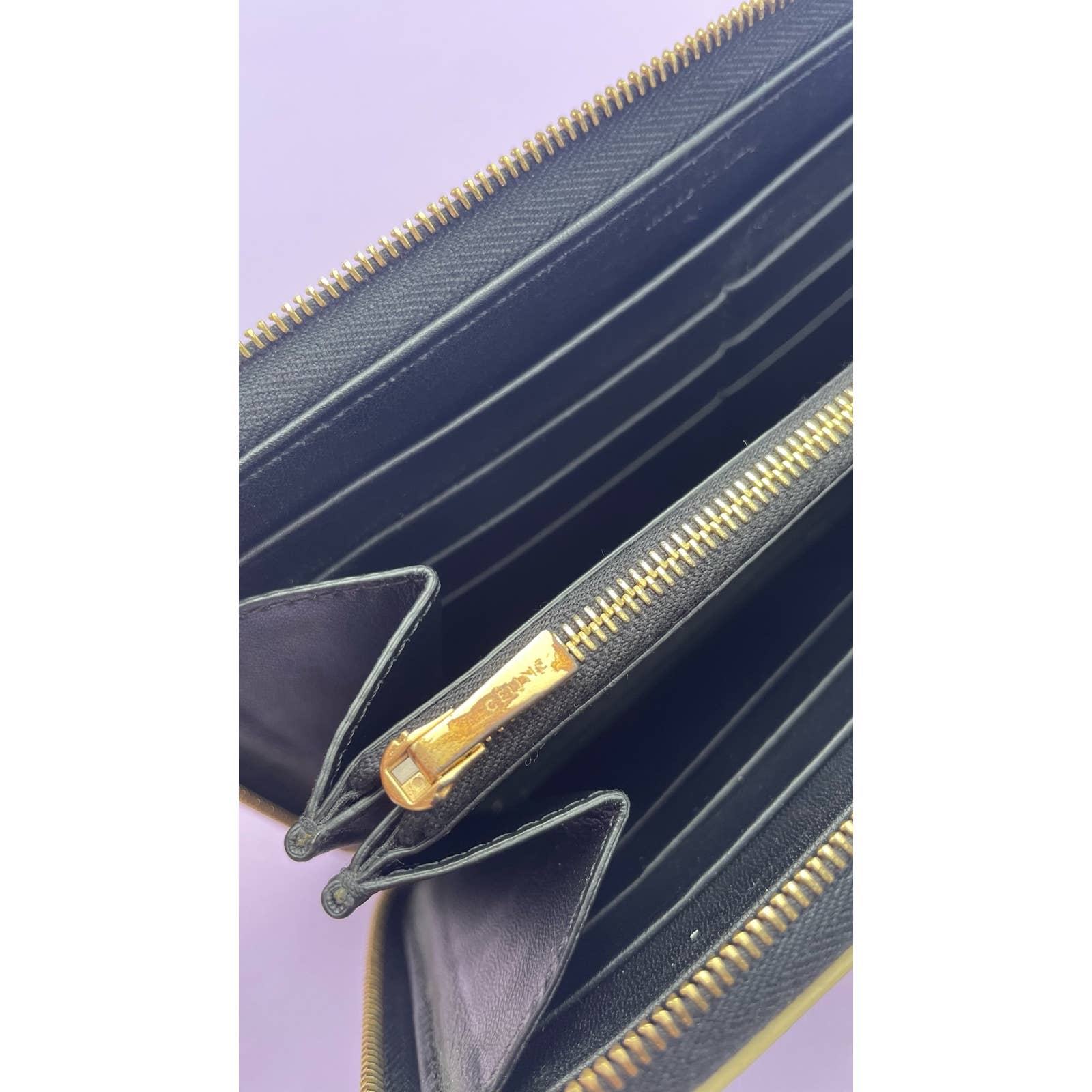 Celine Alphabet Wallet Gold - Le Look