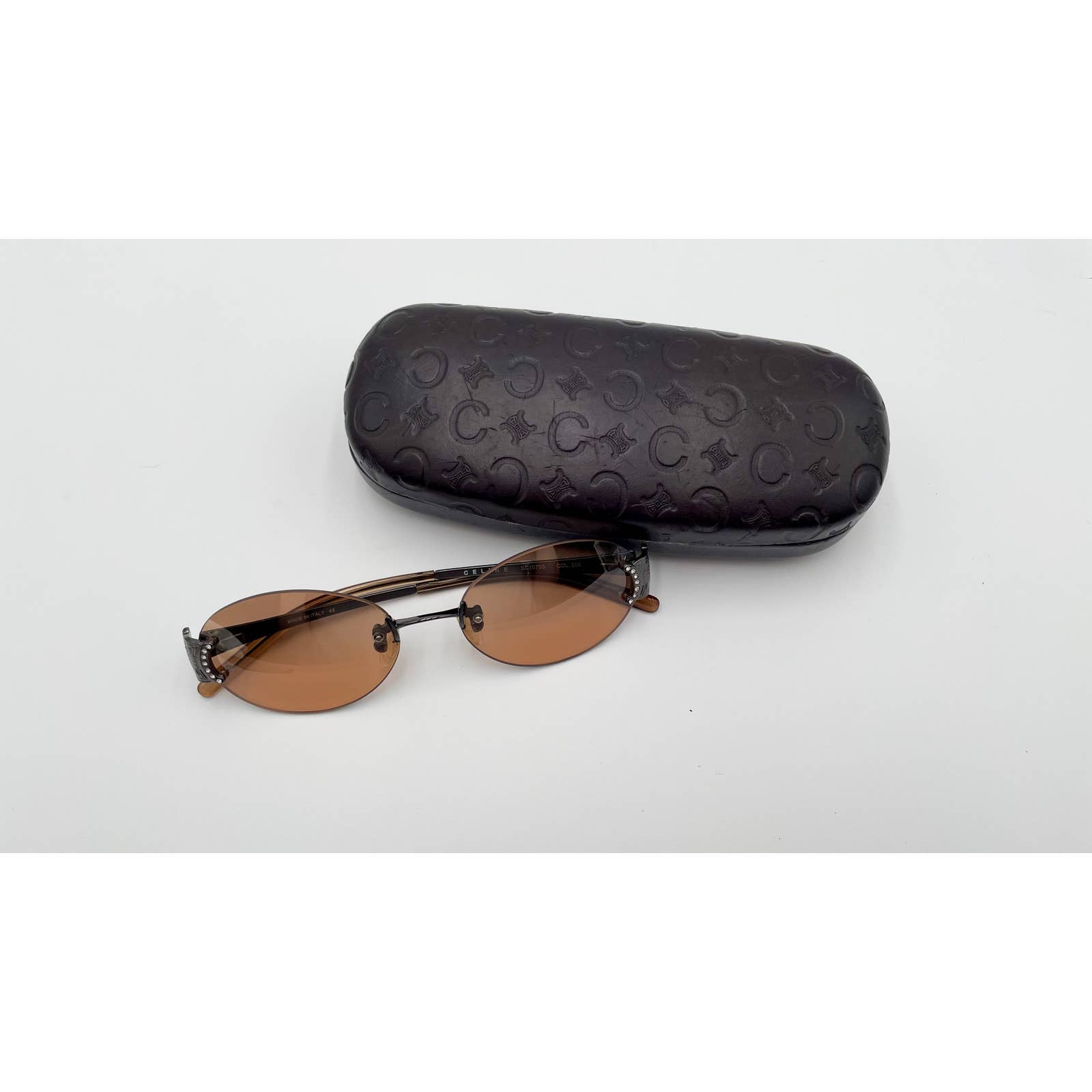 Celine Triomphe Oval Metal Sunglasses - Le Look