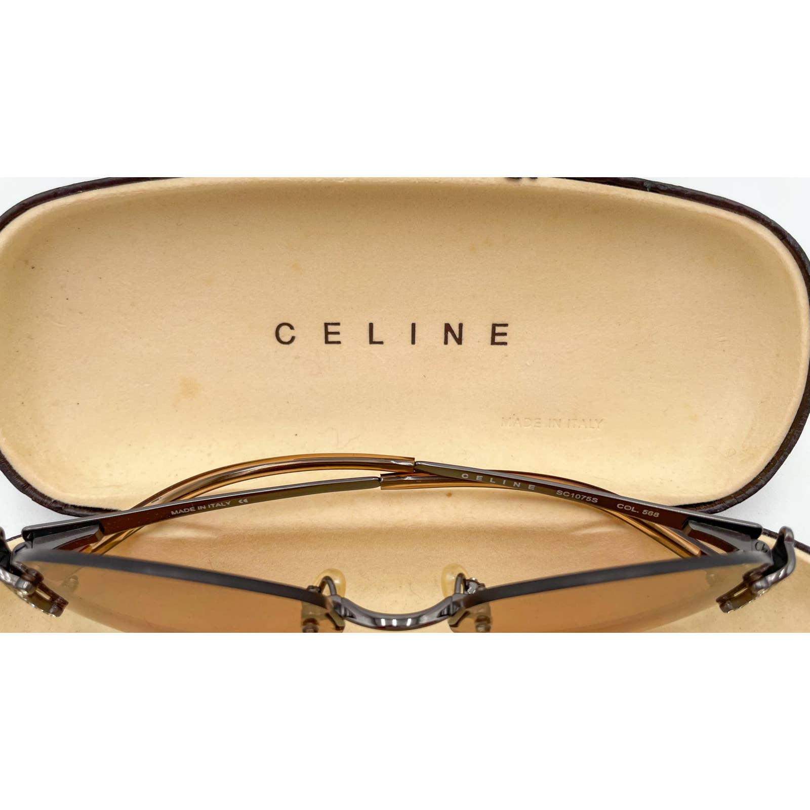 Celine Triomphe Oval Metal Sunglasses - Le Look