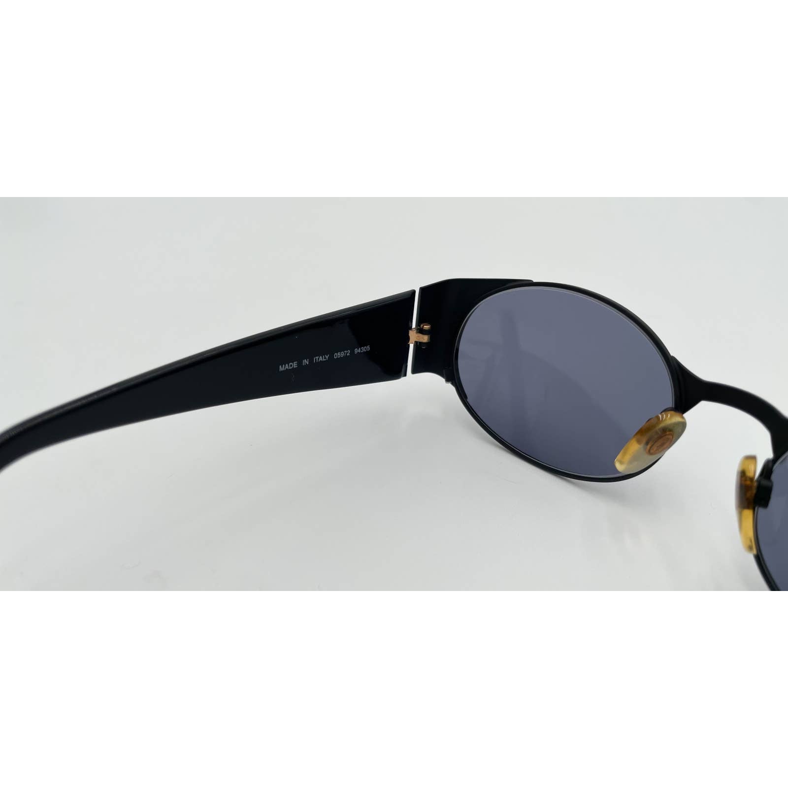 Chanel Black Oval 90s Sunglasses - Le Look