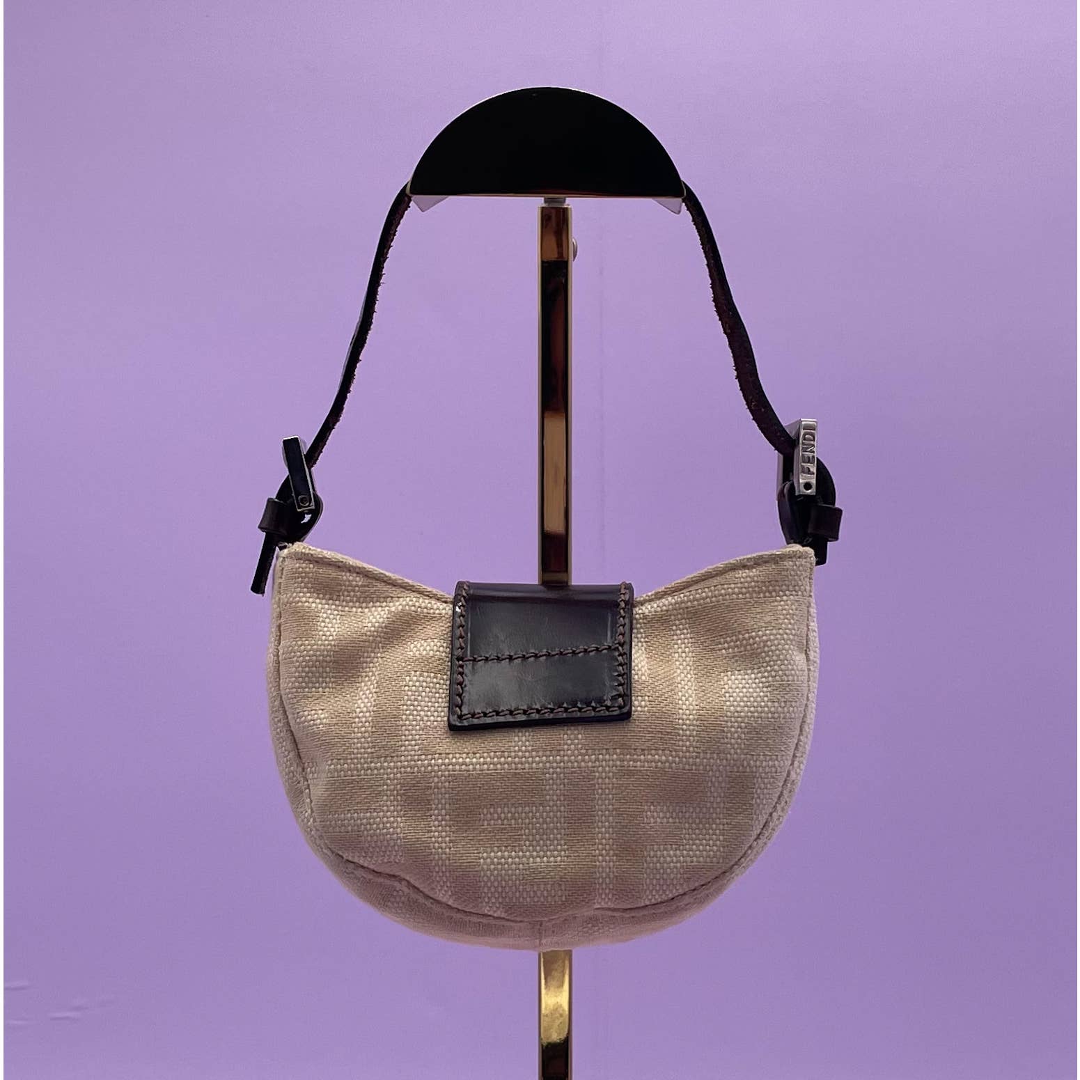 Fendi Authenticated Croissant Vintage Handbag